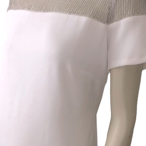 NWT Julia Jordan White Sheath Dress w/Chain Detail - Picture 3 of 6